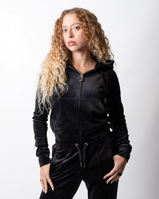 Felpa Juicy Couture fullzip con cappuccio "Madison Outline" donna