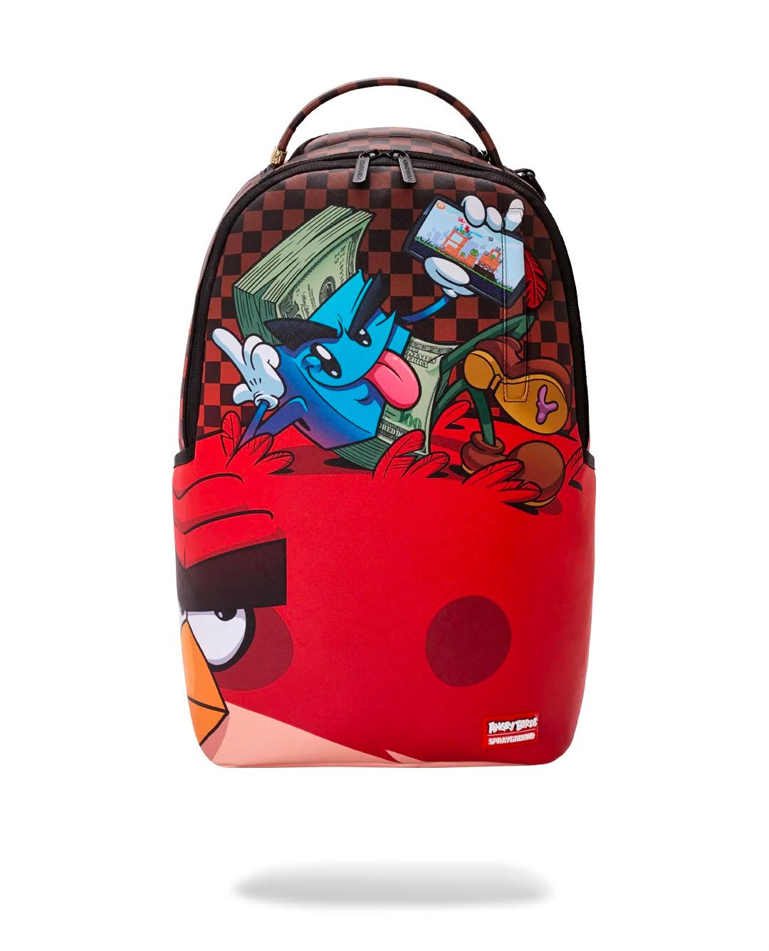 Zaino Sprayground marrone MONEY BOY CHILLIN ON BIG ANGRY BIRD BACKPACK