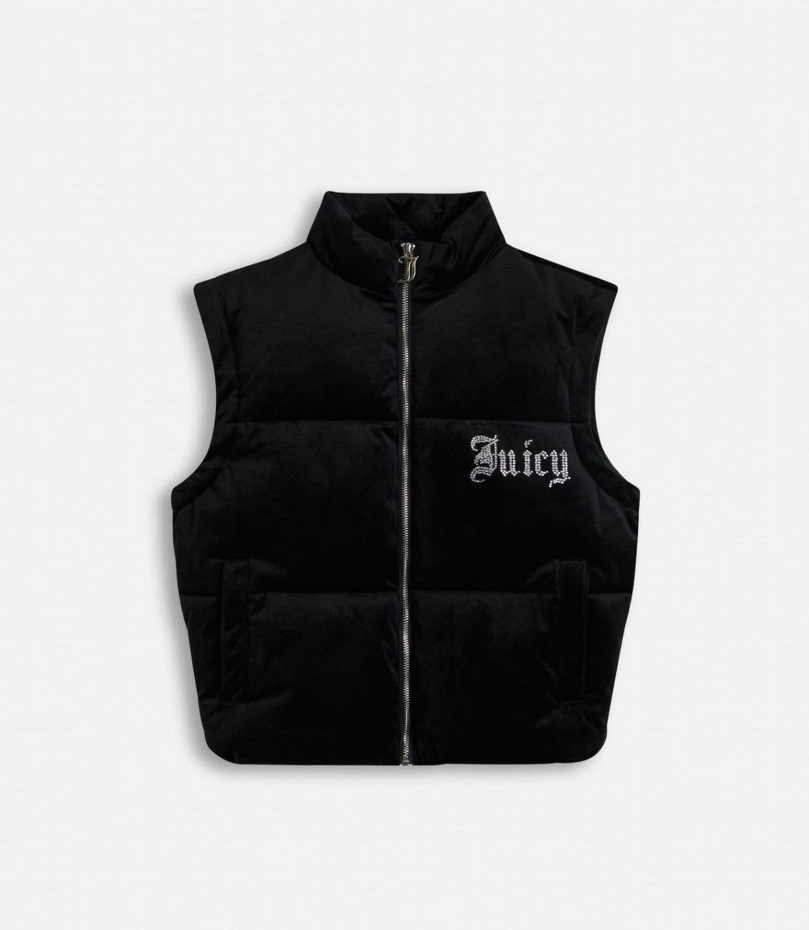 Giubbotto Juicy Couture con logo strass
