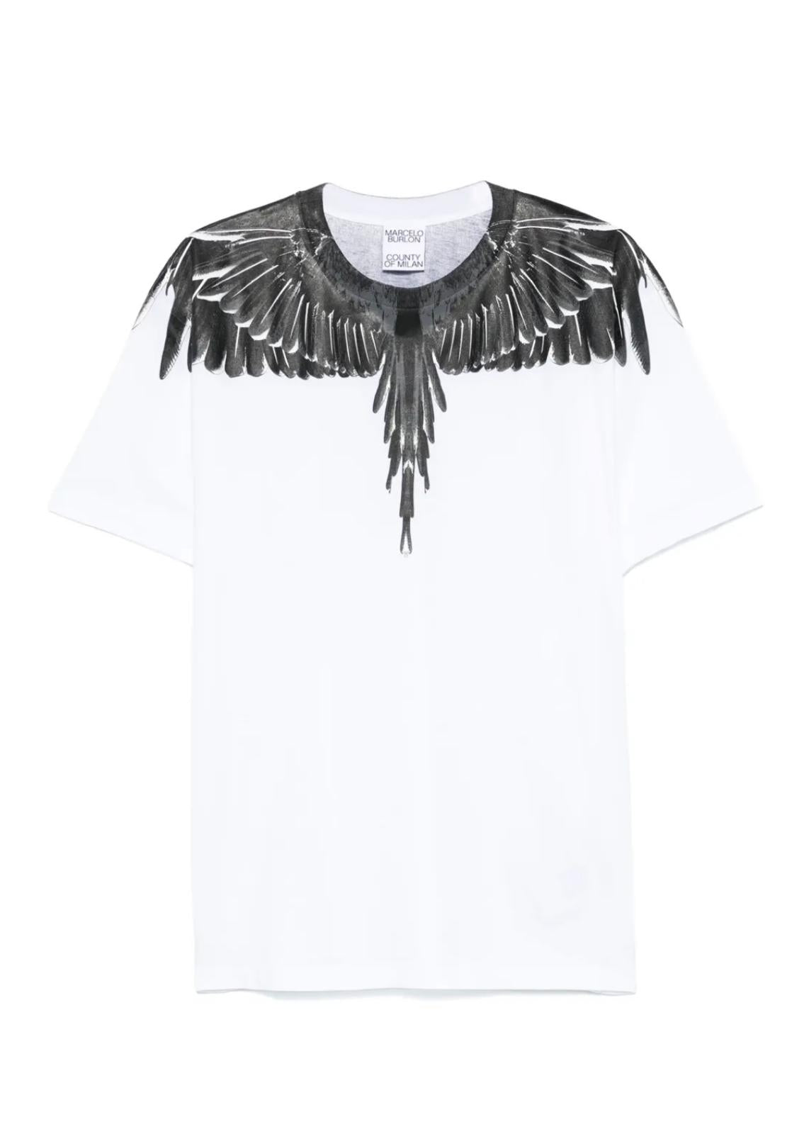 T-Shirt Marcelo Burlon "Icon Wings White" uomo