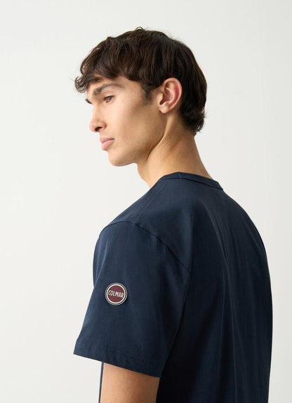 T-Shirt Colmar basic con logo in gomma uomo