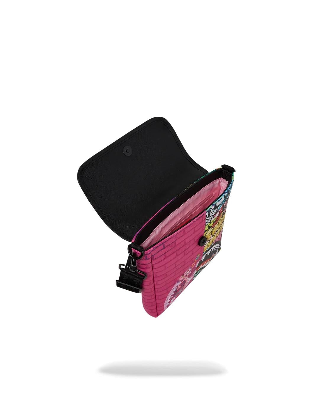 Tracolla Sprayground multicolor Pink Panther painting messenger sling