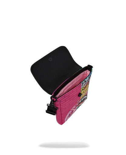 Tracolla Sprayground multicolor Pink Panther painting messenger sling