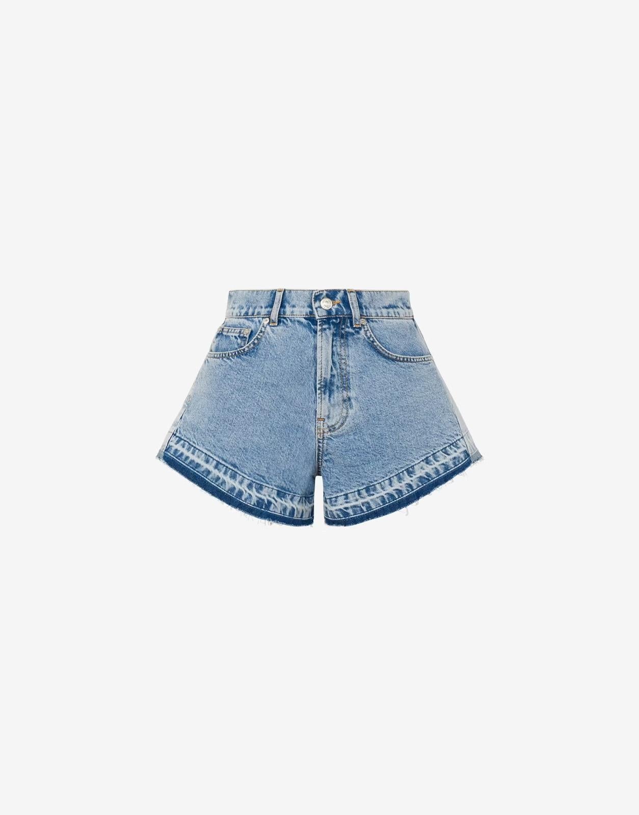 Short Moschino Jeans in denim bi-color donna