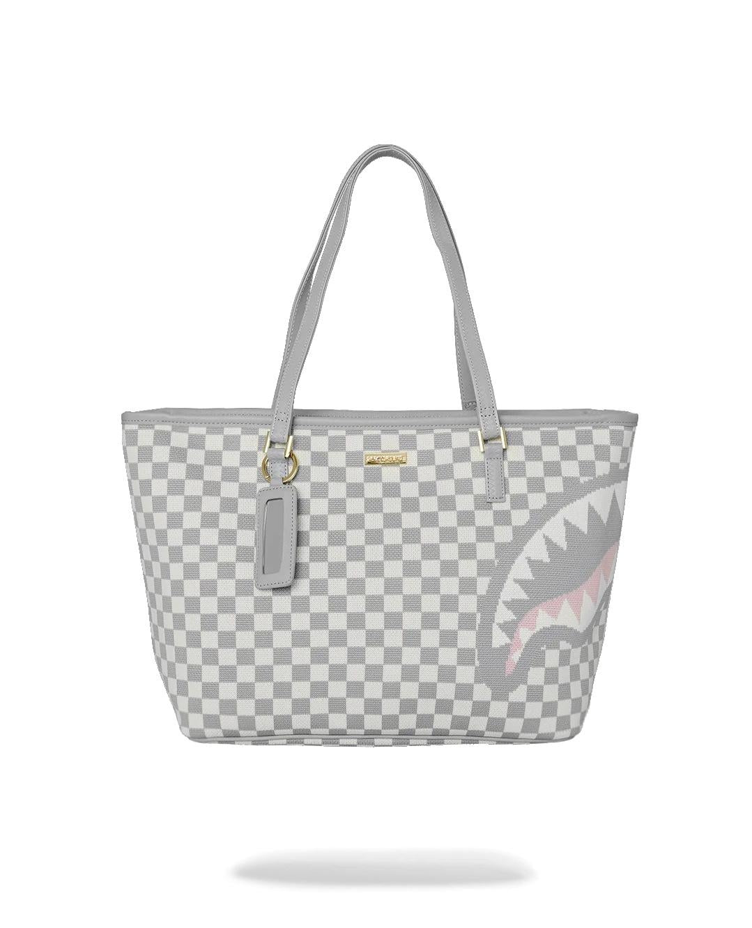 Borsa Sprayground bianco Knit sharks in paris in cream  tote