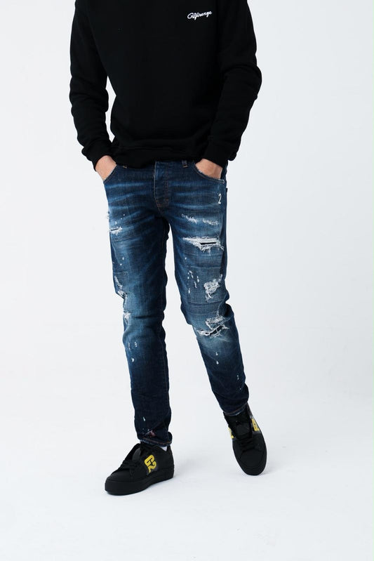 Jeans G2FIRENZE slim con patch logo e dettaglio ricamato