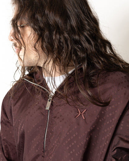 Giubbotto Richmond X in nylon con logo all-over uomo