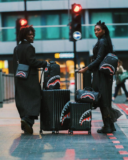 Tracolla Sprayground nero "SCRIBBLE SHARK MESSENGER BAG"