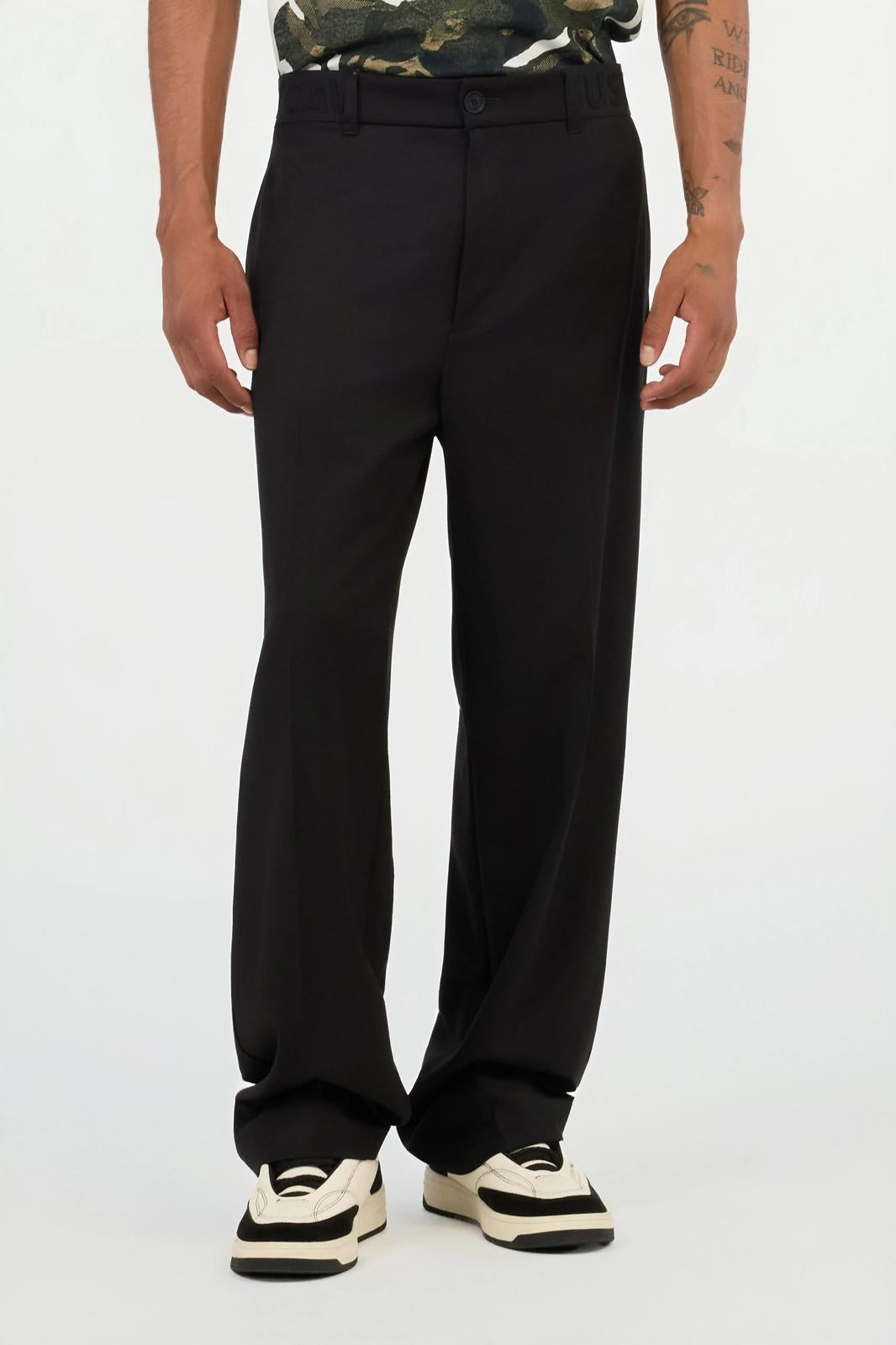 Pantalone Just Cavalli in twill con fascia logata uomo