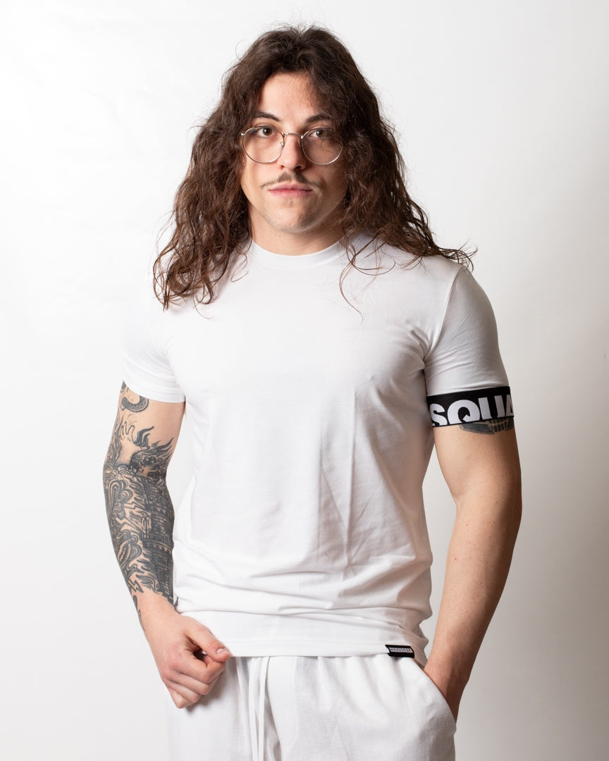 T-Shirt Dsquared2 con fascia logata uomo