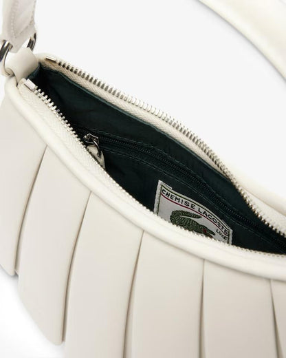 Borsa Lacoste in pelle plissettata donna