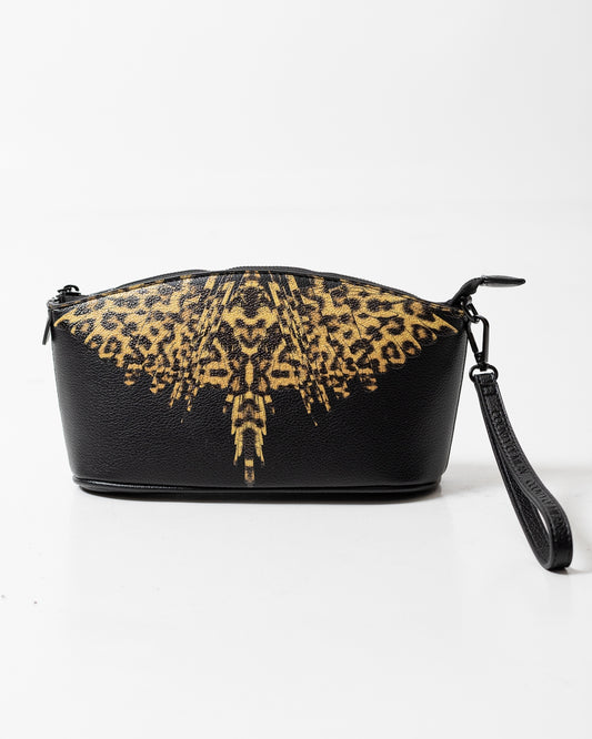 Pochette Marcelo Burlon in ecopelle "Icon Leopard"