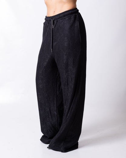 Pantalone Disclaimer con dettaglio in pizzo donna