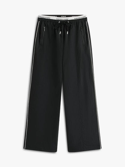 Pantalone Tommy Jeans parachute con fascia logata donna