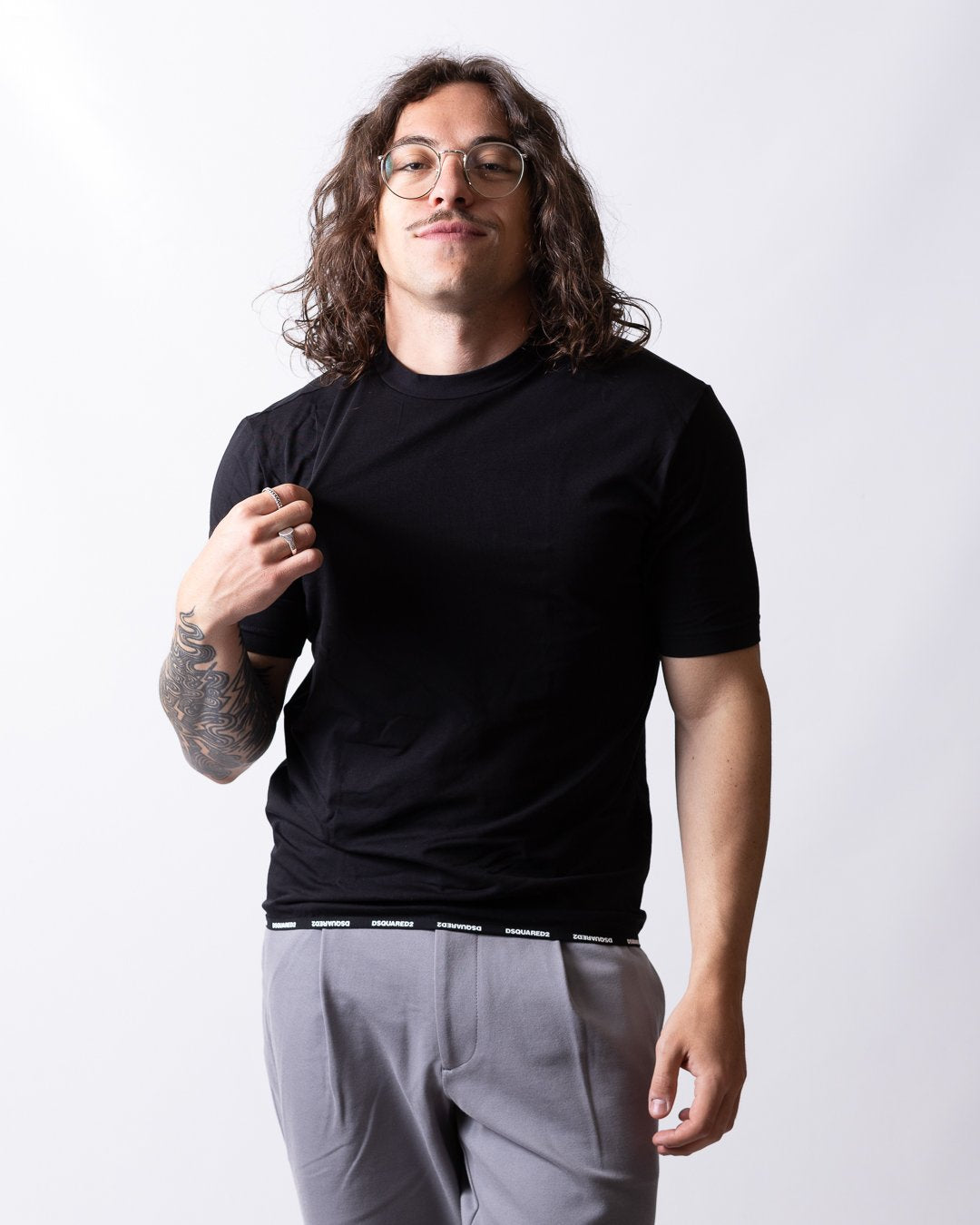 T-Shirt Dsquared2 con fascia logata uomo