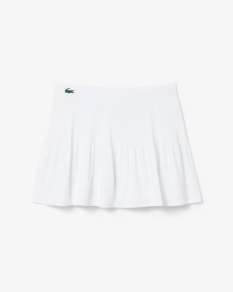Gonna Lacoste a balze con short donna