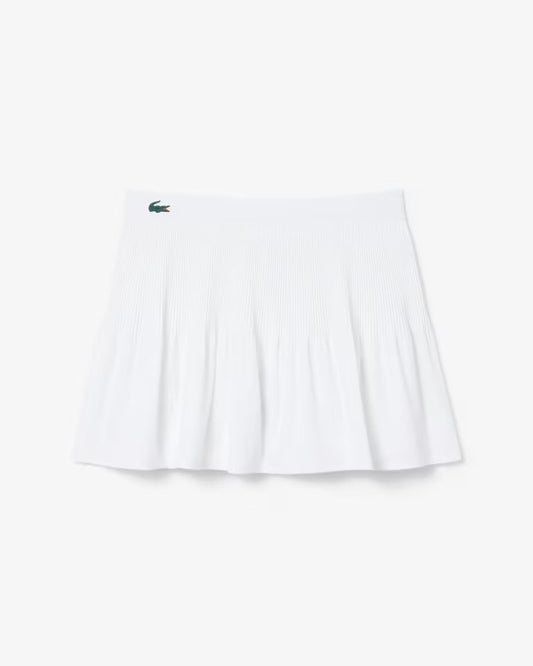 Gonna Lacoste a balze con short donna