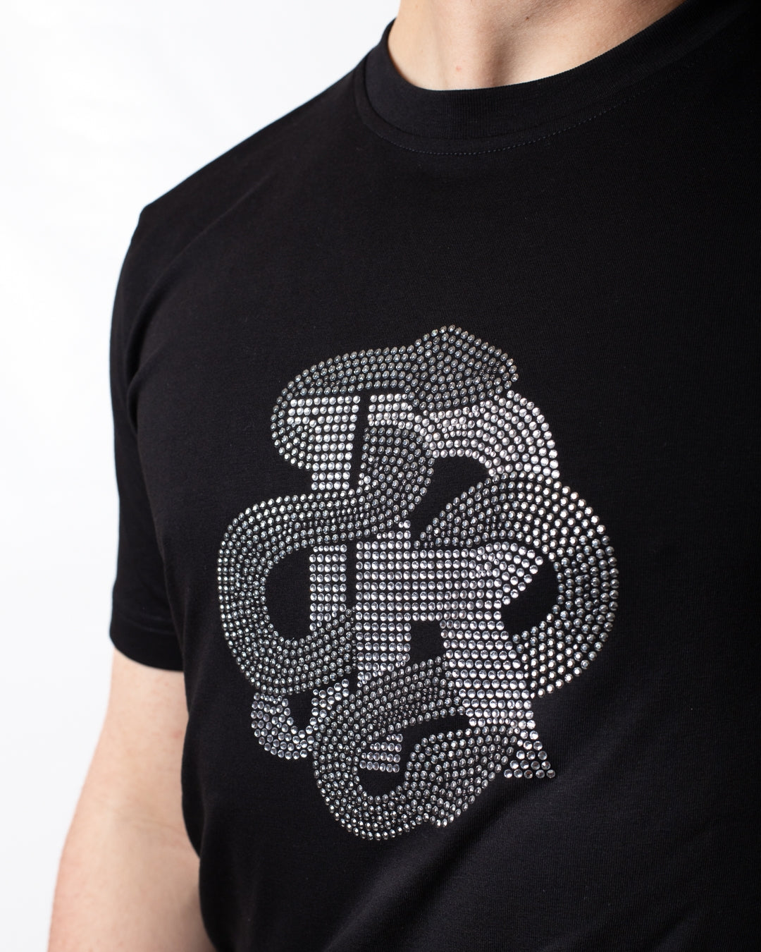 T-Shirt John Richmond logata con borchie uomo