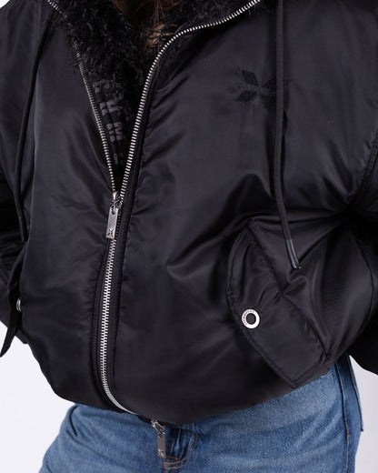 Giubbotto Richmond X bomber reversibile con ecopelliccia
