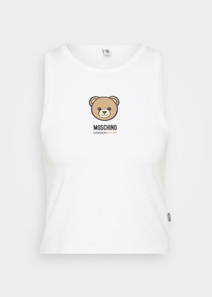 Canotta Moschino Active con logo teddy donna