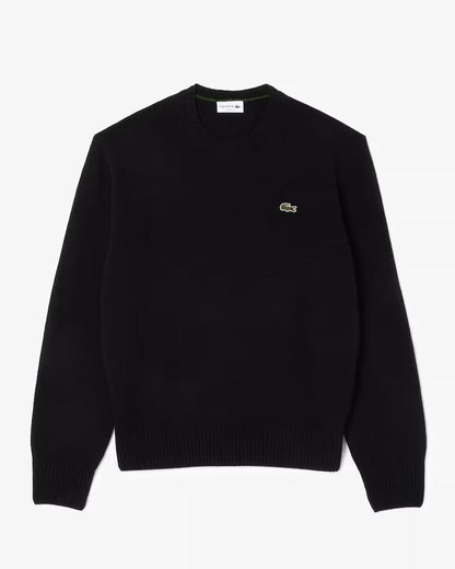 Maglia Lacoste girocollo in lana cardata