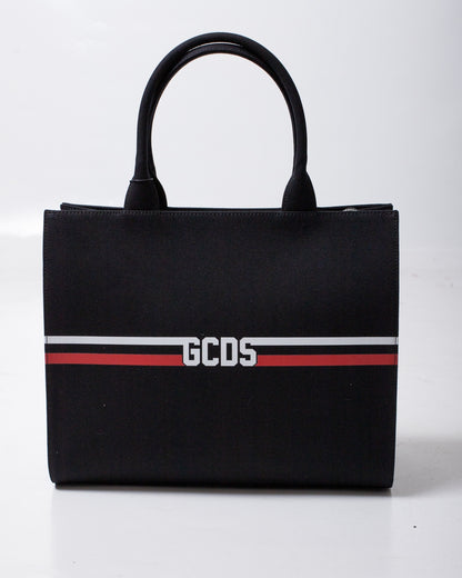 Borsa GCDS in tessuto "Logo stripes" donna