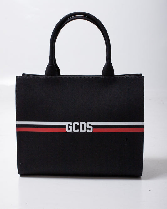 Borsa GCDS in tessuto "Logo stripes" donna