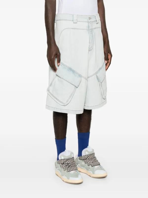 Bermuda Marcelo Burlon cargo in denim uomo