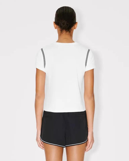 T-Shirt Kenzo con logo in ricamo boke flower 2.0 donna