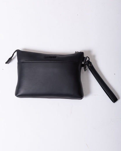 Pochette Just Cavalli in eco pelle con logo gommato in rilievo
