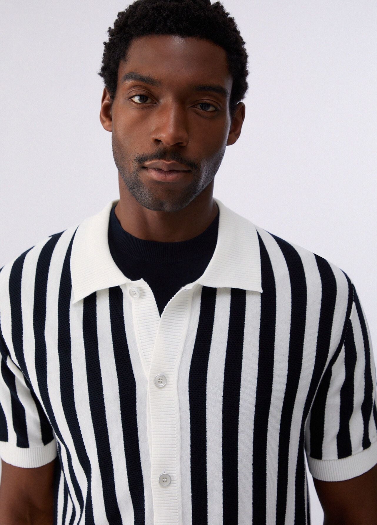 Polo Liu Jo in maglia a strisce uomo