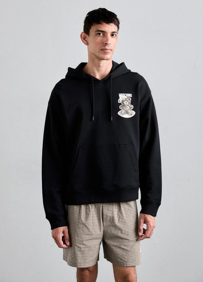Felpa Moschino con cappuccio e stampa Teddy Bear