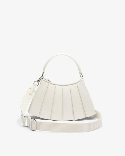 Borsa Lacoste in pelle plissettata donna