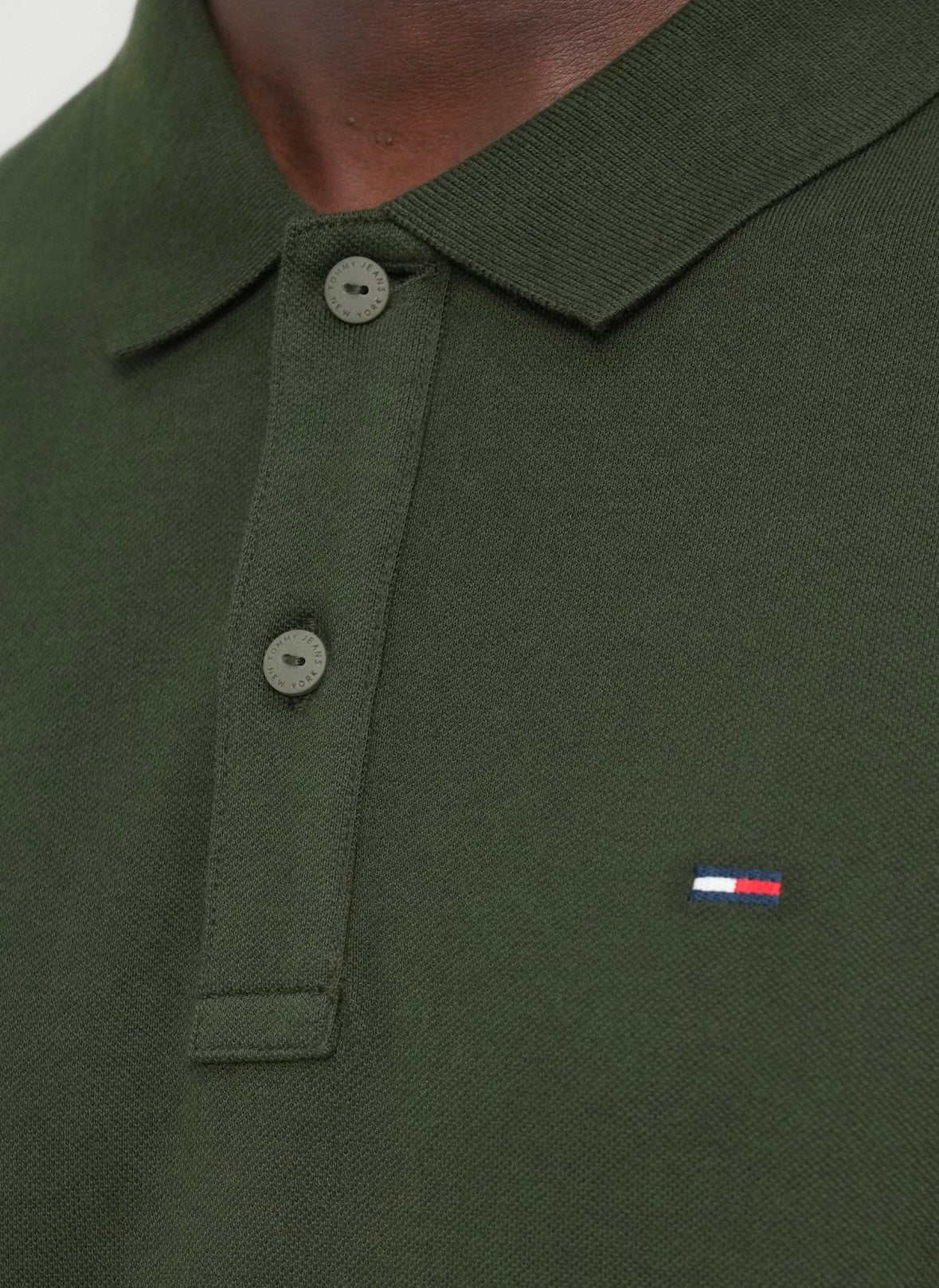 Polo Tommy Jeans slim in piquet uomo