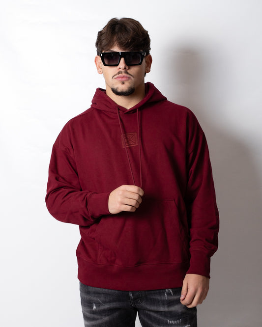 Felpa Calvin Klein con cappuccio e ricamo uomo