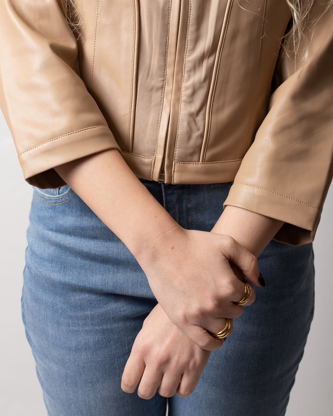 Giacca Nenette in ecopelle donna