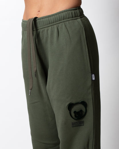 Pantalone Moschino Underwear in felpa con logo Teddy in rilievo donna