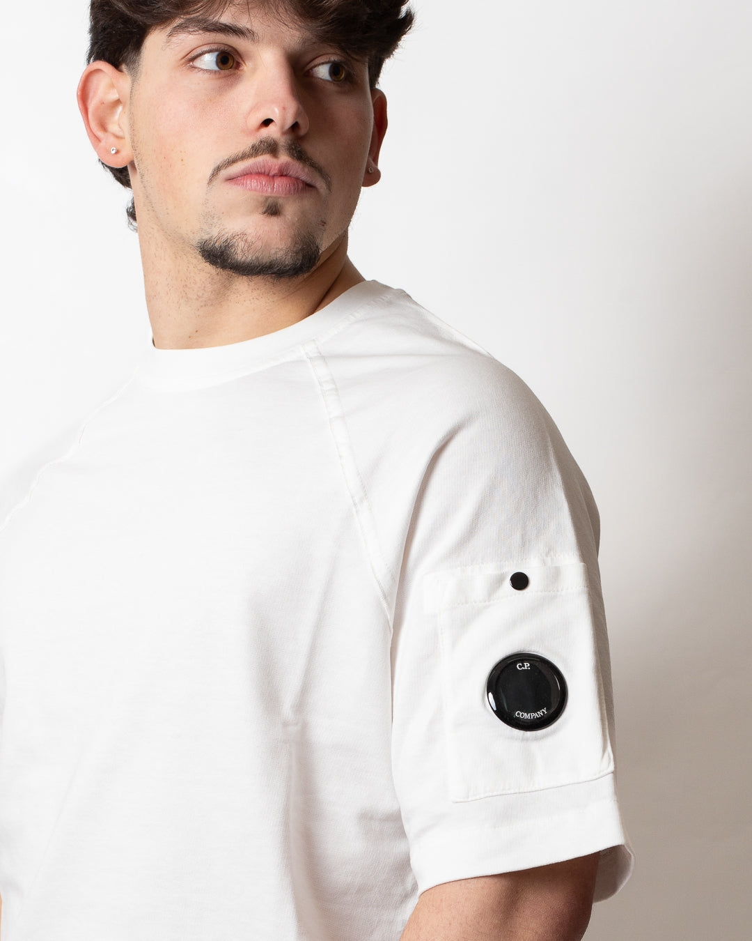 T-Shirt C.P. Company con lente logata uomo