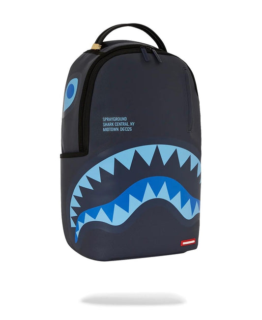 Zaino Sprayground blu Shark central midnight blue dlxsv backpack