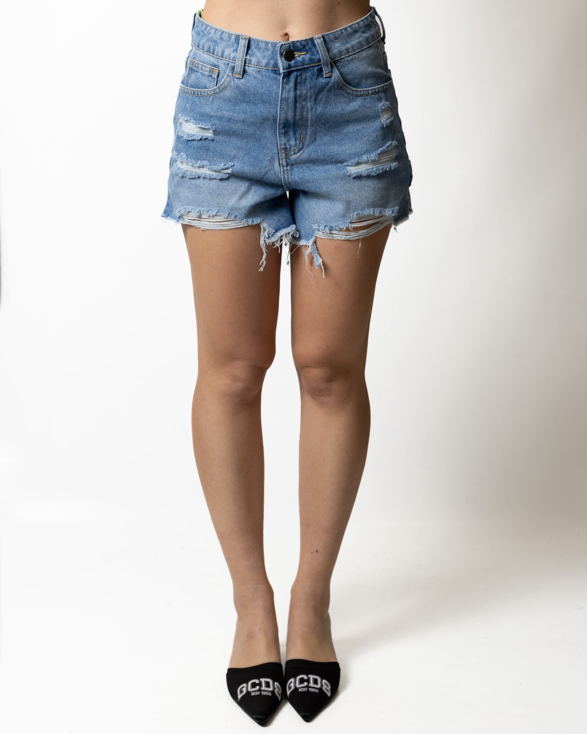 Short Disclaimer in denim donna