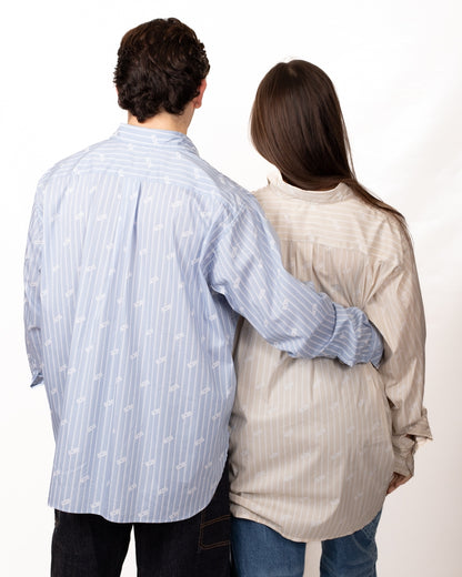 Camicia GCDS "Pinstripe Logo"