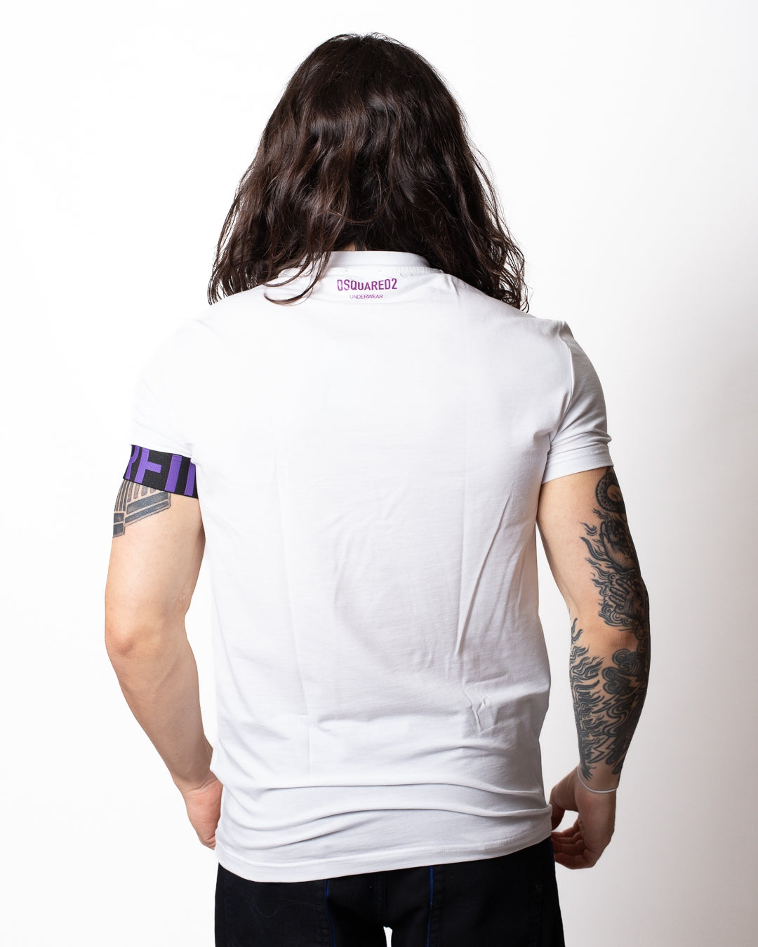 T-Shirt Dsquared2 con fascia logata sulla manica