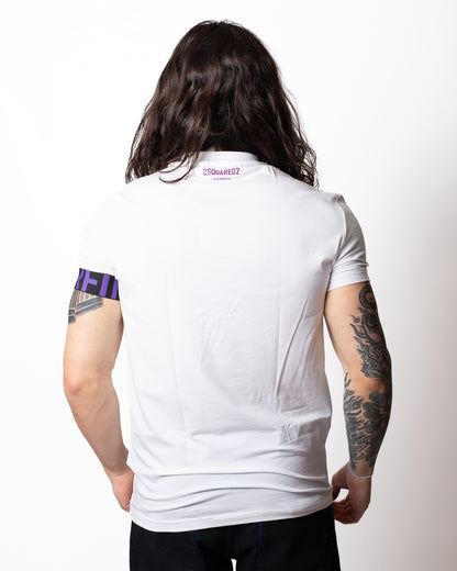 T-Shirt Dsquared2 con fascia logata sulla manica