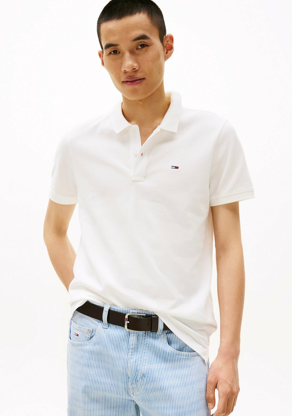 Polo Tommy Jeans regular in piquet uomo