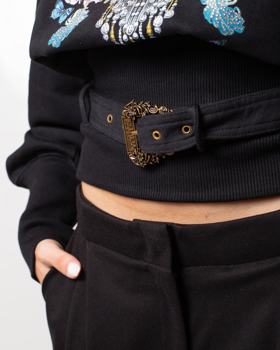 Felpa Versace Jeans Couture "Butterfly Curiosit" donna