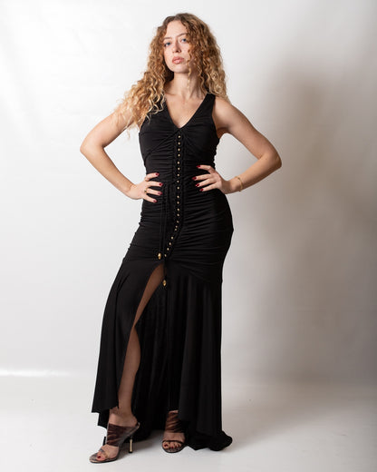 Abito Just Cavalli in organzino stretch donna