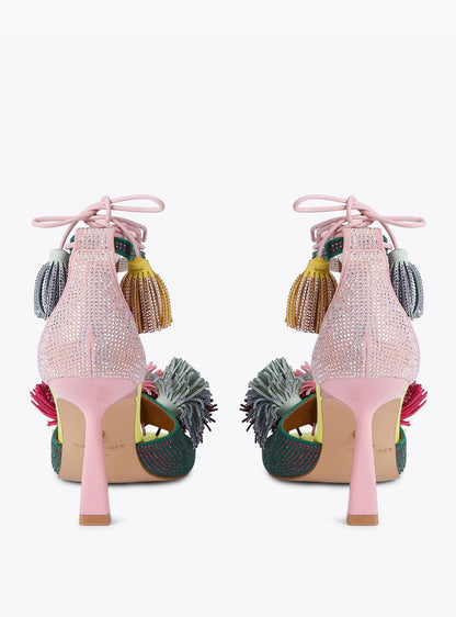 Sandalo Kurt Geiger "Pom Pom Ankle Tie" donna