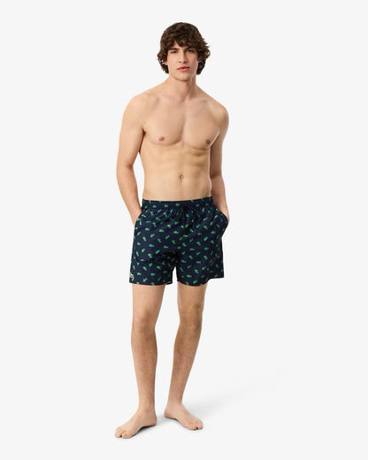 Boxer mare Lacoste con logo all-over uomo
