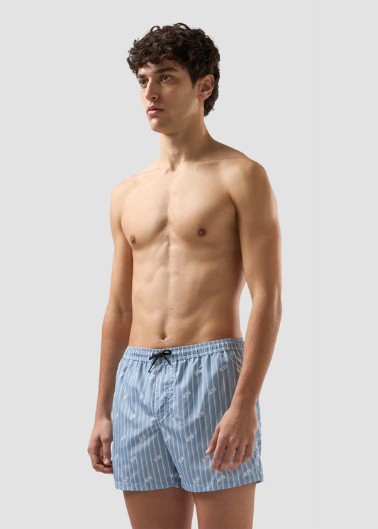 Boxer mare GCDS "Pinstripe Logo" uomo