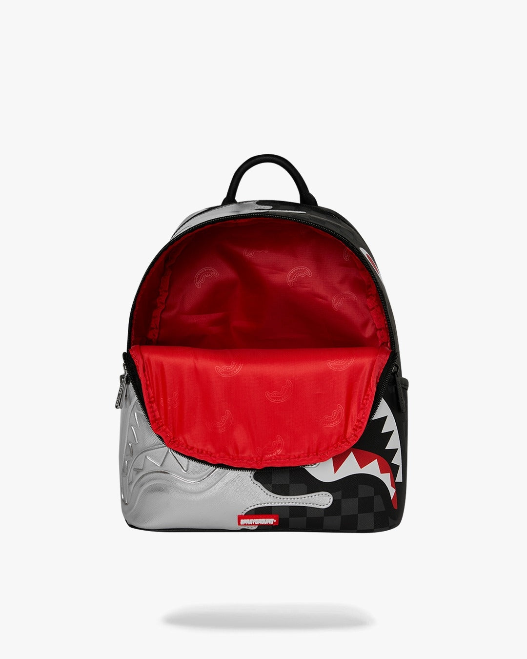 Zainetto Sprayground nero SILVER SIDE DRIP BLACK CHECK SAVAGE BACKPACK